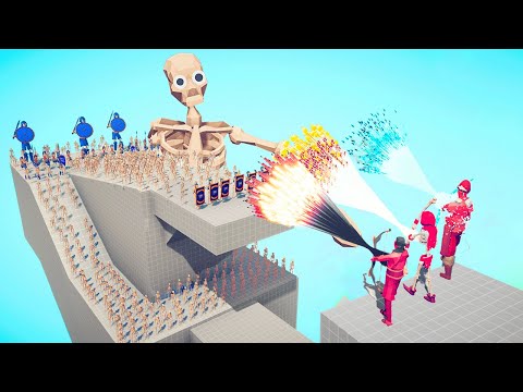 200x Super Skeleton Army vs 2x EVERY GOD Tournament  / Totally Accurate Battle Simulator ( TABS )