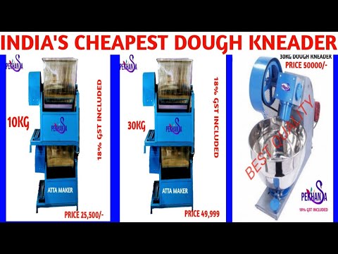 Stainless steel commercial atta kneader, capacity: 25 kg, 1....