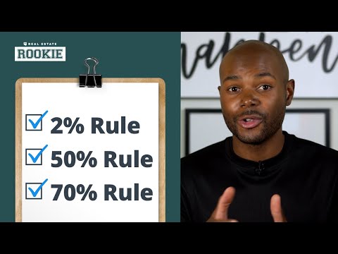 3 Rules Every Real Estate Investor Knows (2% Rule, 50% Rule, 70% Rule)