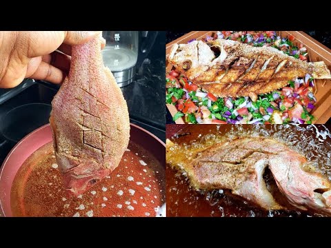 Extra Crispy Fried Red Snapper | How to Fry a Whole Fish