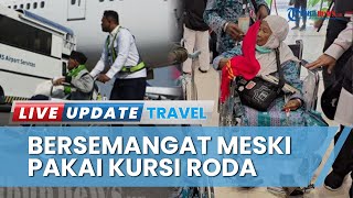Jemaah Haji Lansia Tiba di Madinah, Semangat Beribadah di Tanah Suci Meski Pakai Kursi Roda