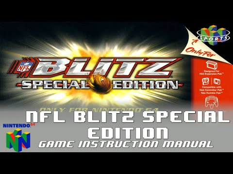 [N64 Manual] NFL Blitz Special Edition (USA) - Nintendo 64 Game Instructions