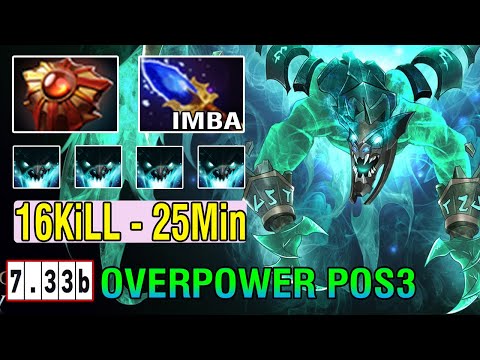 New Imba Offlane [Visage] Unstopable Gank All Map 16Kills - 25Min Game With Aghs Scepter Build 7.33B
