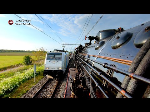 Trains look so small from this cab: 's-Hertogenbosch - Utrecht Nostalgie Express SSN 7/5/2022