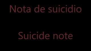 Nota de Suicidio Porta FT Soma (eng sub)