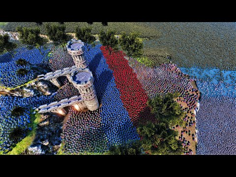 Battle For Middle Earth | Humans vs Orcs vs Elves vs Dwarfs - Ultimate Epic Simulator