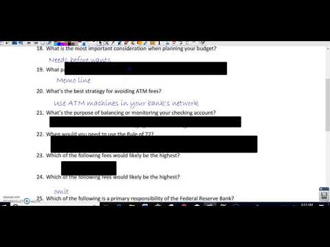 Everfi Banking Basics Quizlet