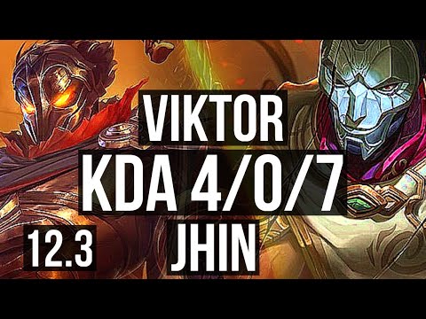 VIKTOR & Nautilus vs JHIN & Sona (ADC) | 4/0/7, Rank 4 Viktor, Rank 30 | NA Challenger | 12.3