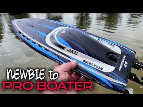 Maiden Run All Stock Proboat SonicWake 24 RTR Self-Righting Fast Rc Boat 