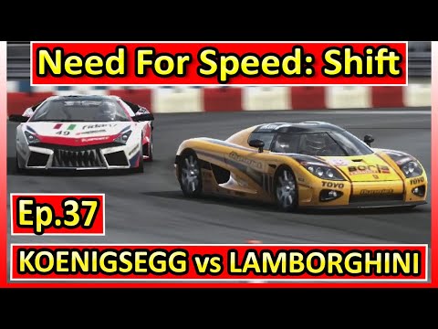 CAR Battle ♦ Koenigsegg CCX vs Lamborghini Reventon ♦ Need for Speed Shift -Ep37- Donington