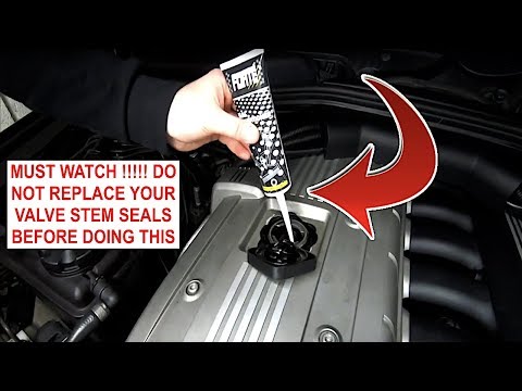 How To FIX Valve Stem Seals & Rear Main Seal For $10 .... DO NOT Remove Your Head !!!! THIS WORKS