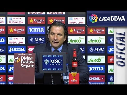 Rueda de Prensa | Press conference de Pizzi tras el Valencia CF (2-1) Villarreal CF - HD