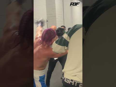 INSANE BRAWL BACK STAGE AT MISFITS 22 AFTER NATAN MARCON IS STOPPED BY CHASE DEMOOR #shorts
