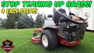 The Secret To RUT FREE TURNS On A Lawn Mower