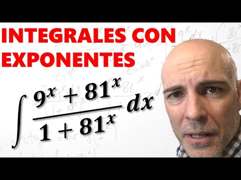 CÓMO RESOLVER UNA INTEGRAL INDEFINIDA CON EXPONENTES ∫(9^x+81^x)/(1+81^x)dx
