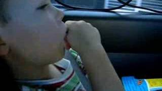 brother  and sister sucking their thumbs
