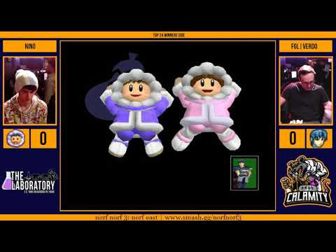 norf norf III | Nino (Ice Climbers) vs FGL|Verdo (Marth) - Top 24 Winners Side - Melee