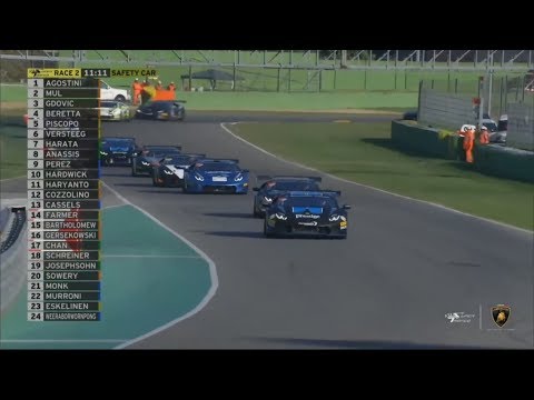 Lamborghini Super Trofeo Asia+North America 2017. Race 2 Autodromo di Imola. Last Laps