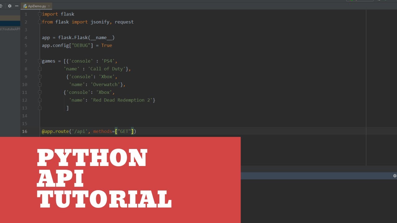 How to Create your First API with Python and Flask! - Python API Tutorial Part 1