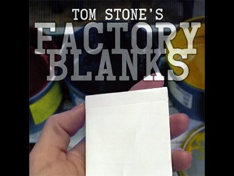 Voir la vidéo Factory Blanks Tom Stone - Card Shark