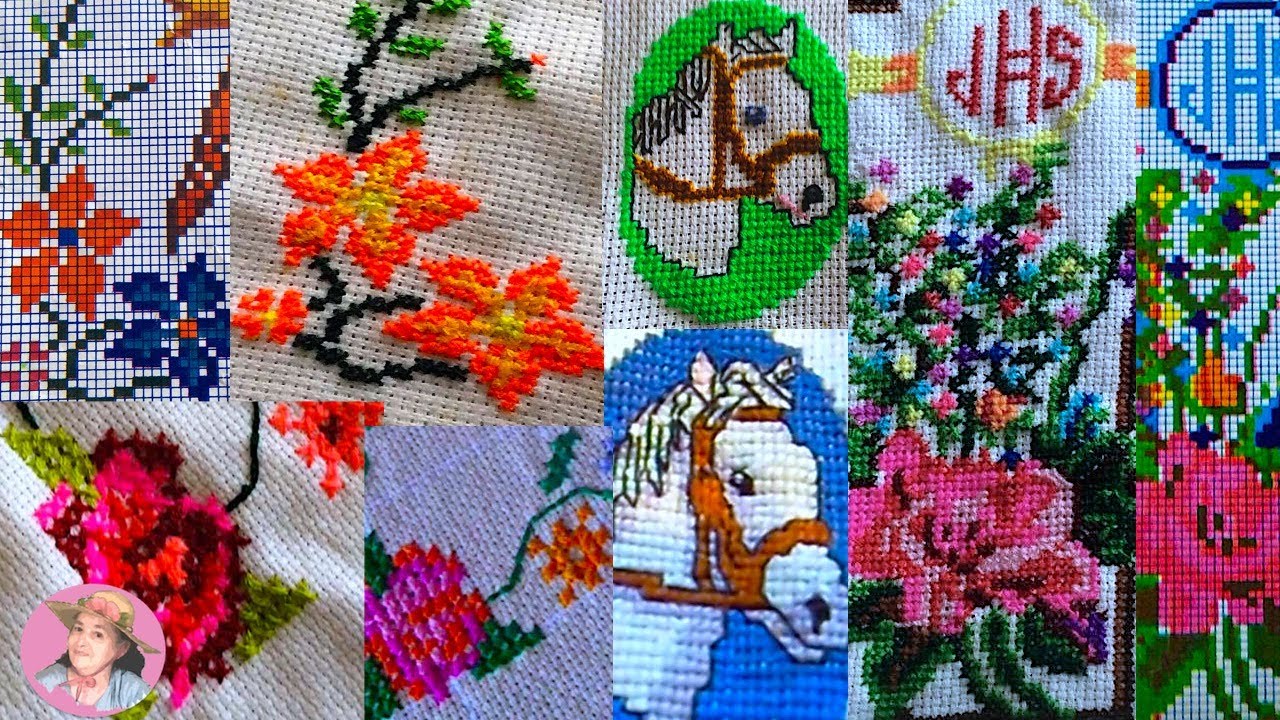 Bellas muestras en punto de cruz y patrones