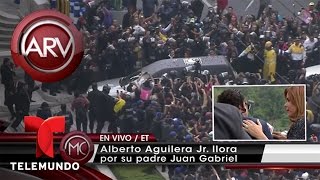 Hijo de Juan Gabriel llora al ver funeral de su padre | Al Rojo Vivo | Telemundo