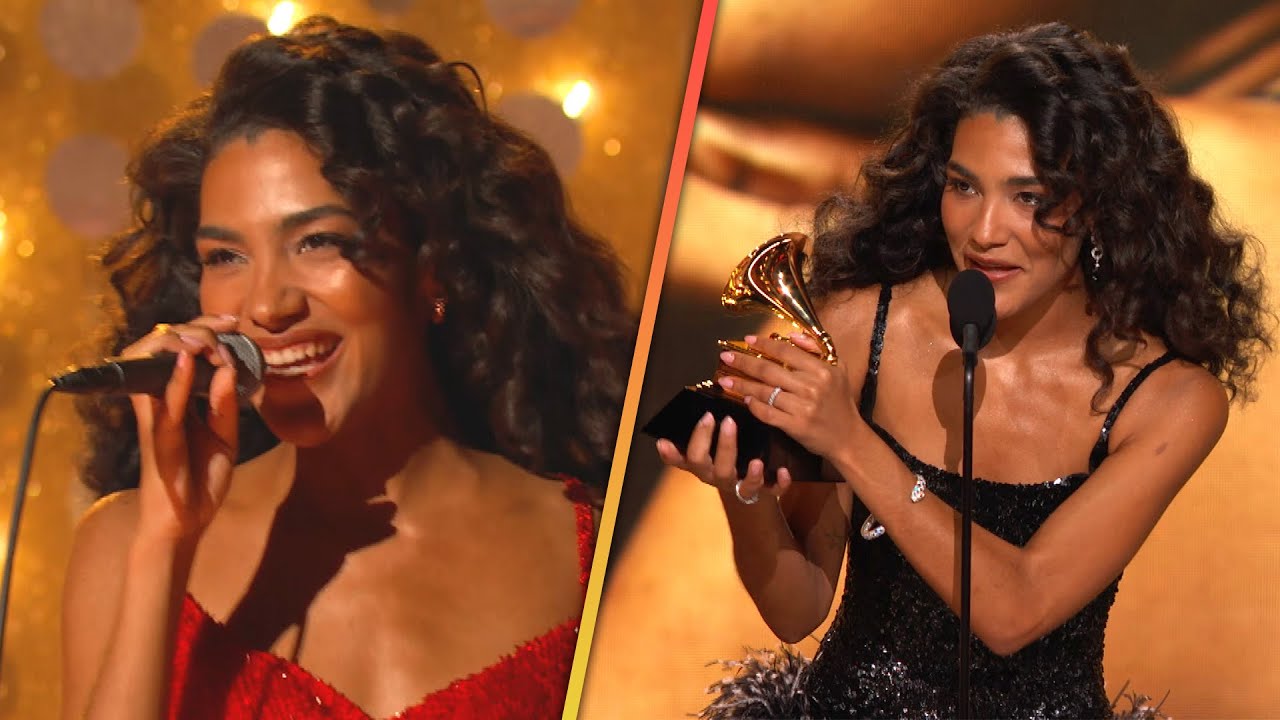 Olivia Dean performing Man I Need at the 2026 Grammy Awards