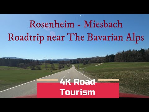 Driving Germany: St2010 Rosenheim - Miesbach - 4K drive at the foothills of The Bavarian Alps