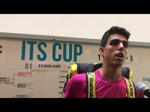 Jiří Barnat po prohře v 1. kole dvouhry na ITS Cupu 2019