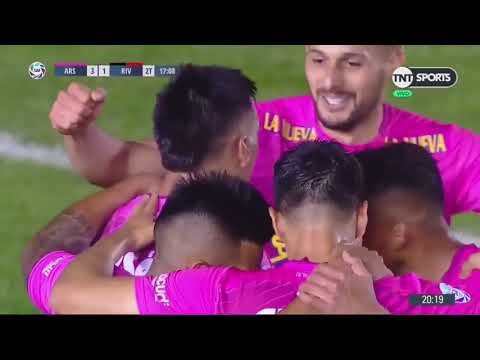 Arsenal 3 3 River plate   Goles   fecha 10   Superliga Argentina 2019