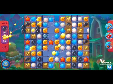 Fishdom. 8864 hard level no boosters and diamonds. 13 moves