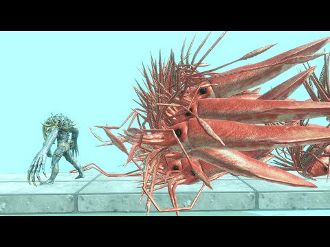 ONLY FAST RUNNERS WILL ESCAPE COLOSSALS SQUID | Animal Revolt Battle Simulator