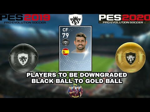 PES 2020 BLACK BALL TO GOLD BALL PLAYERS DOWNGRADE Video