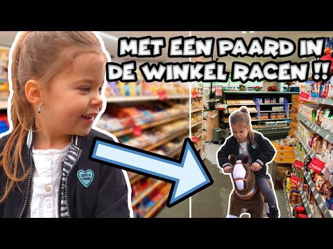 PIP AND HER HORSE ARE MOVING THROUGH THE STORE VERY FAST!!