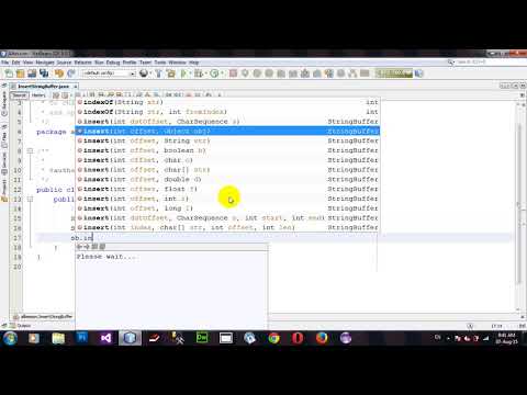 How To Insert Stringbuffer In Java Netbeans