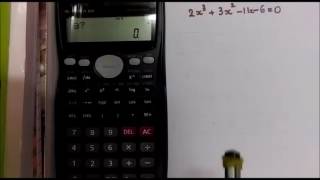 How to find roots of a cubic equation using calculator (fx-991MS)