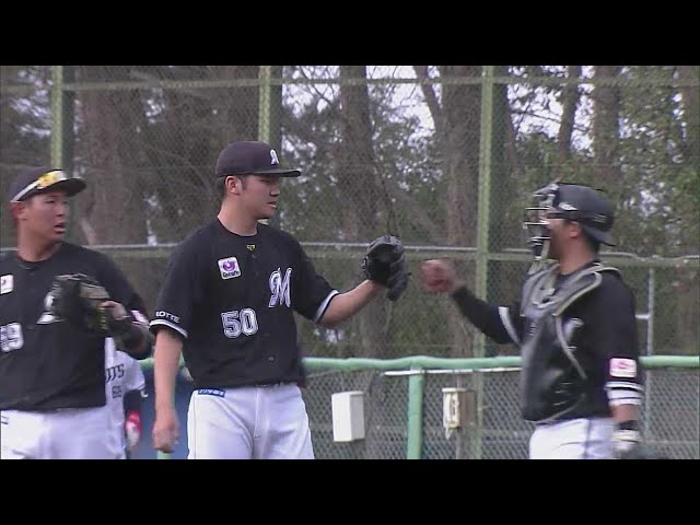 【ファーム】マリーンズ・小沼健太 3者凡退のピッチングで試合を締めくくる!! 2023年3月22日 埼玉西武ライオンズ 対 千葉ロッテマリーンズ
