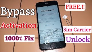 FREE, Unlock iPhone Activation Lock✔️Unlock Sim Carrier Lock 💯% Success Without Computer