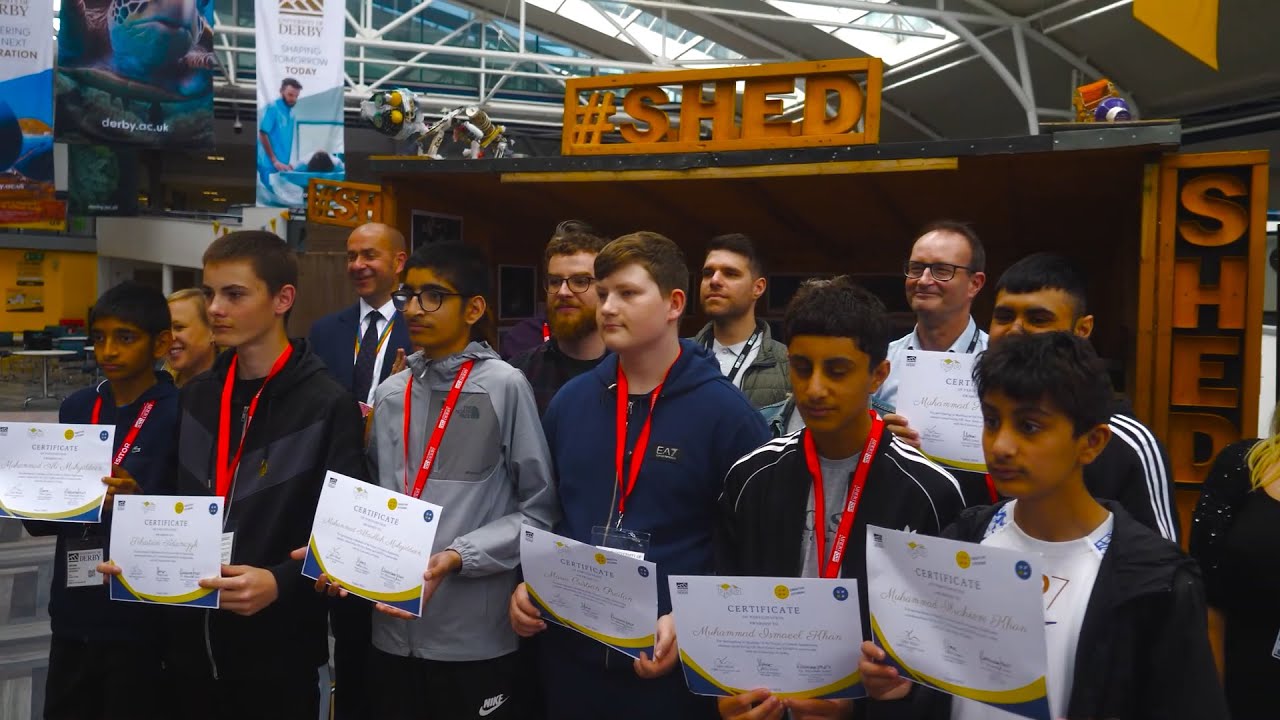 Young people between the ages of 13 and 17 take part in the Machines of the Future Showcase.