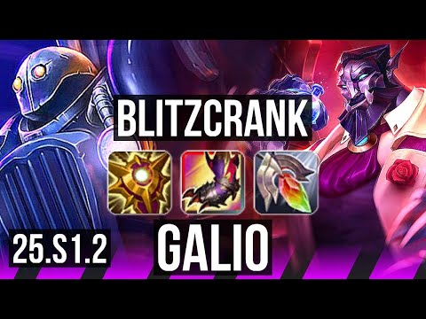 BLITZCRANK & Sivir vs GALIO & Ezreal (SUP) | KR Master | 25.S1.2