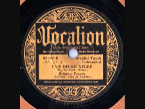 Breaux Freres Fais Do-Do Negre Vocalion 02587 78 rpm