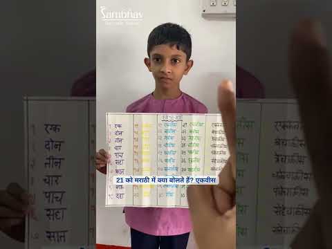 Let’s Count Together Marathi Numbers | Kids Activity | Sambhav Vedic School | Khetwadi, Mumbai |