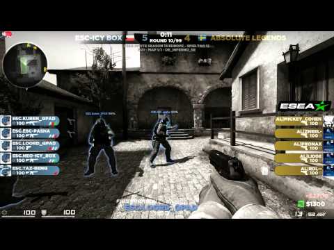 ESEA Season 13 Invite Division - Absolute Legends vs. ESC Gaming de_inferno_se