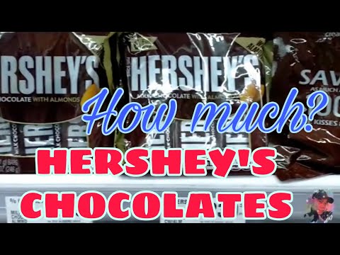 HOW MUCH DOES HERSHEY'S CHOCOLATE COST? KISSES CHOCOLATE I Price canvass l window shop l mall tour