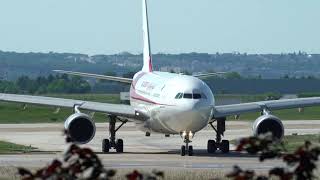 Air Algerie take off decollage PARIS ORLY AIRBUS A330 very close up
