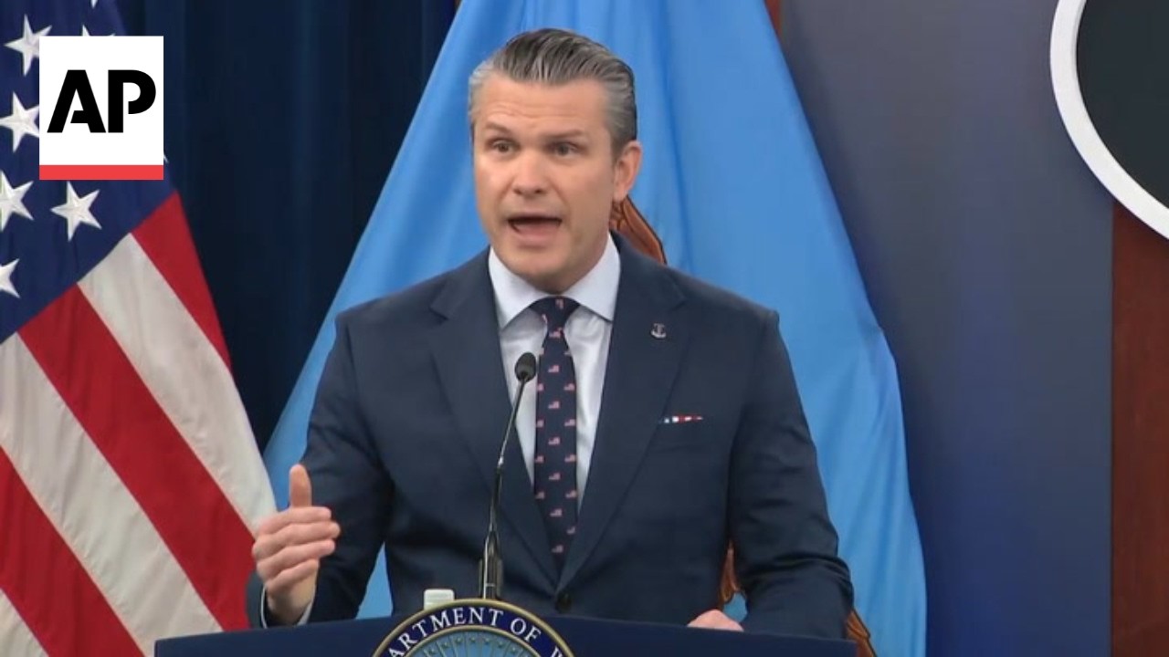 Video | Hegseth says Iran's new supreme leader is 'disfigured' but didn't provide details