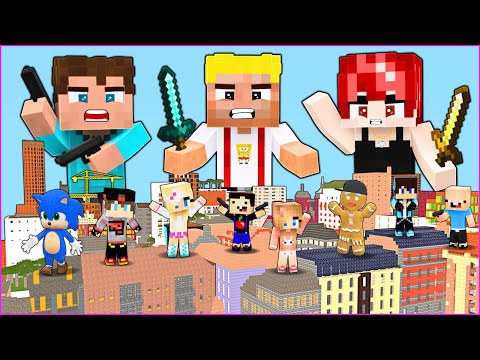 EFEKAN VE ARKADAŞLARI ŞEHRİ ELE GEÇİRDİ! 😱 - Minecraft