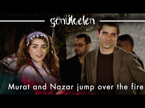 Murat and Nazar jump over the fire - Episode 23 | Becoming a Lady