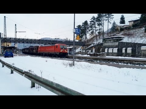 Geislingen/Steige - Bahnhof & Burgruine Helfenstein - Impressionen zur Winterzeit