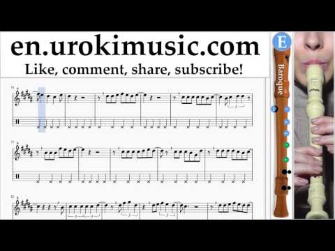 How to Play Recorder (B.) Prince Royce & Chris Brown - Just As I Am Tabs Part#2 um-hli352